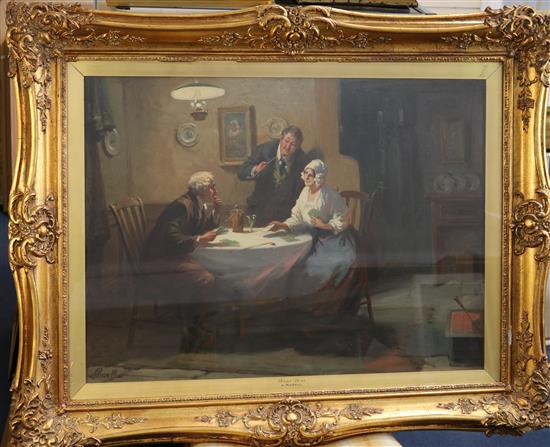 Alexander Rosell (1859-1922) Beat that! 22 x 29.5in.
